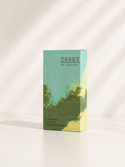 Tenet freeze-dried tea box jasmine green product shot