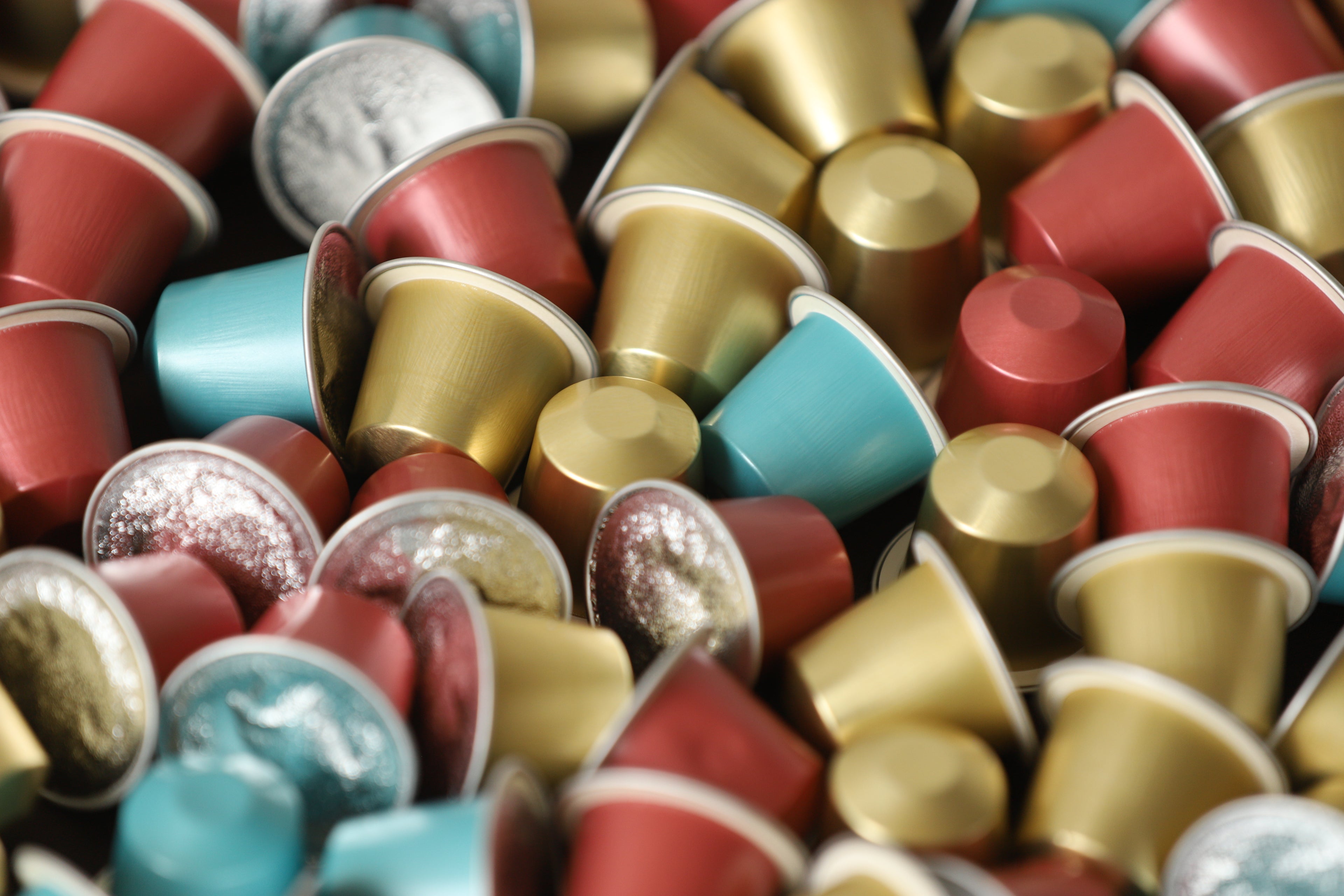 assorted freeze dried tea pods in different colors